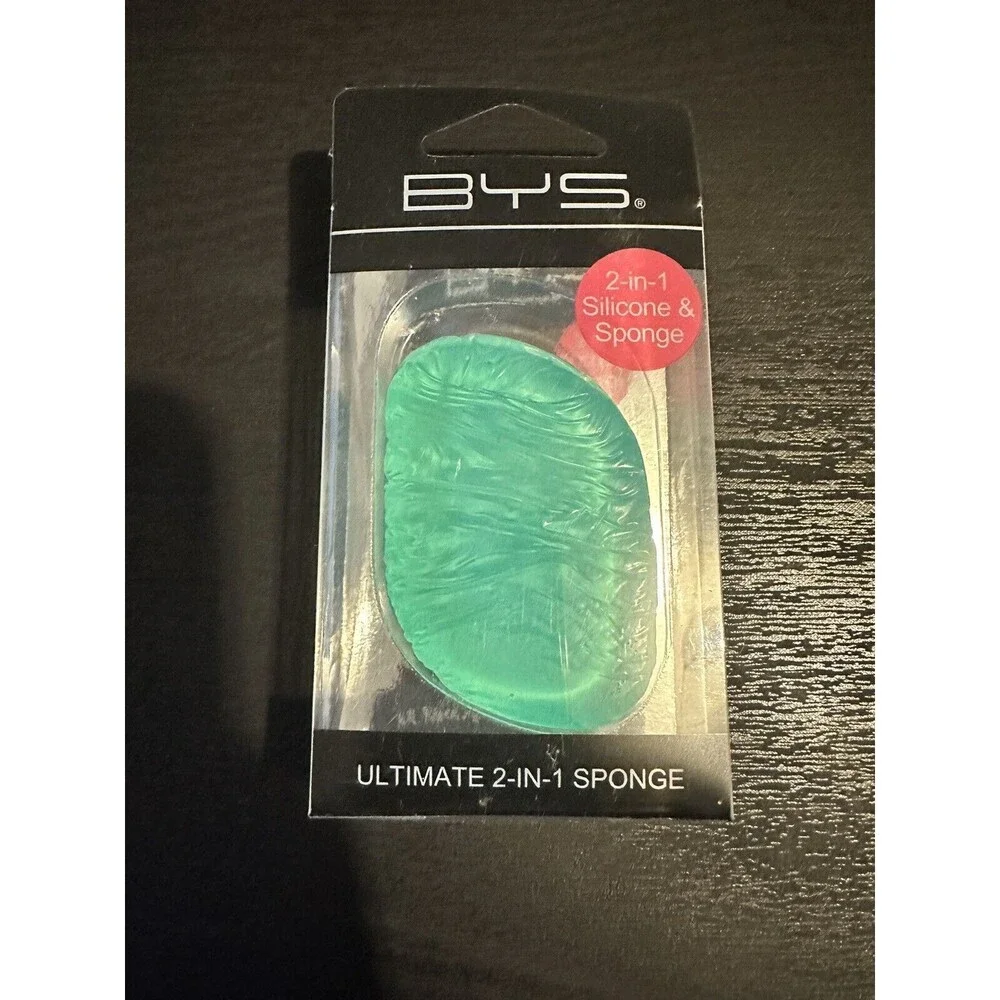 BYS Oval Silicone 2-in-1 Sponge - Aqua